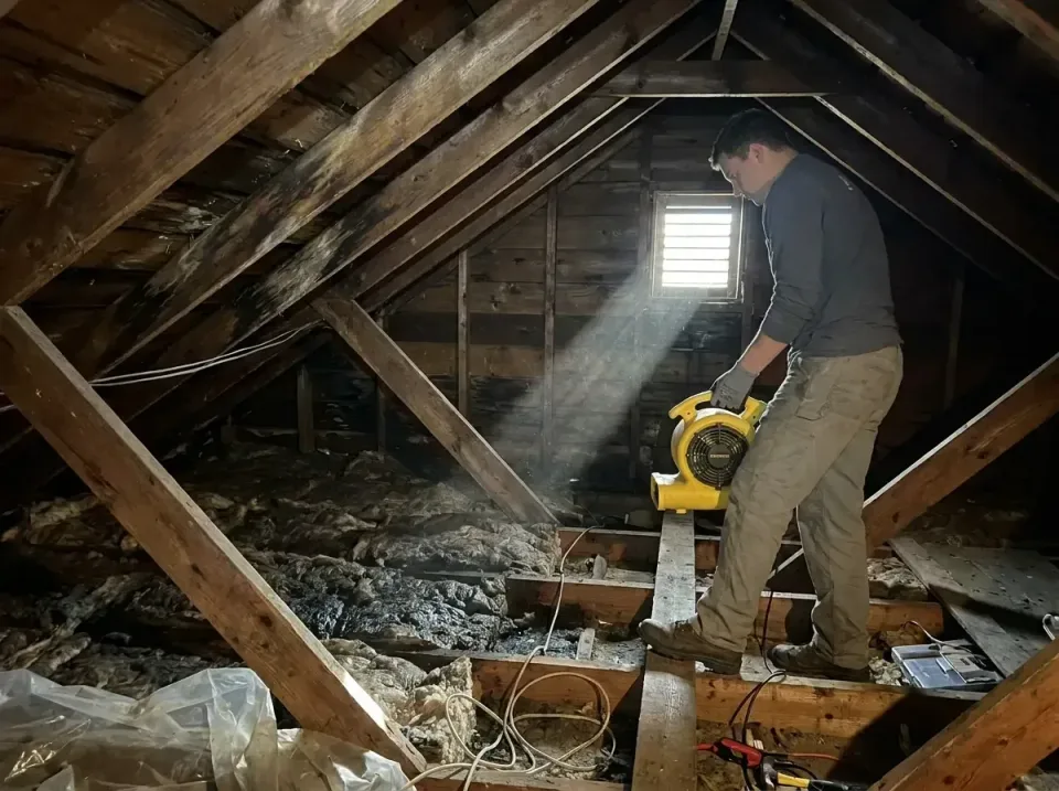 attic-water-damage-drying-proc-007 — frequently asked questions, Emergency Water Extraction & 24/7 Flood Response in Carlton…